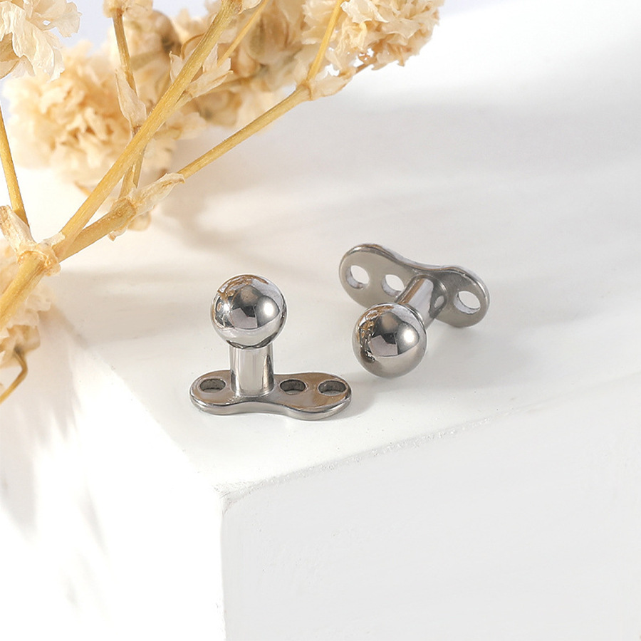 G23 Titanium Ball Minimalist Dermal Anchor - Image 7