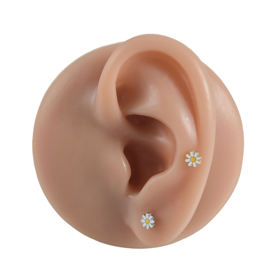 ASTM F136 Titanium 16G Butterfly Star Dainty Internally Threaded Labret Stud - Image 4