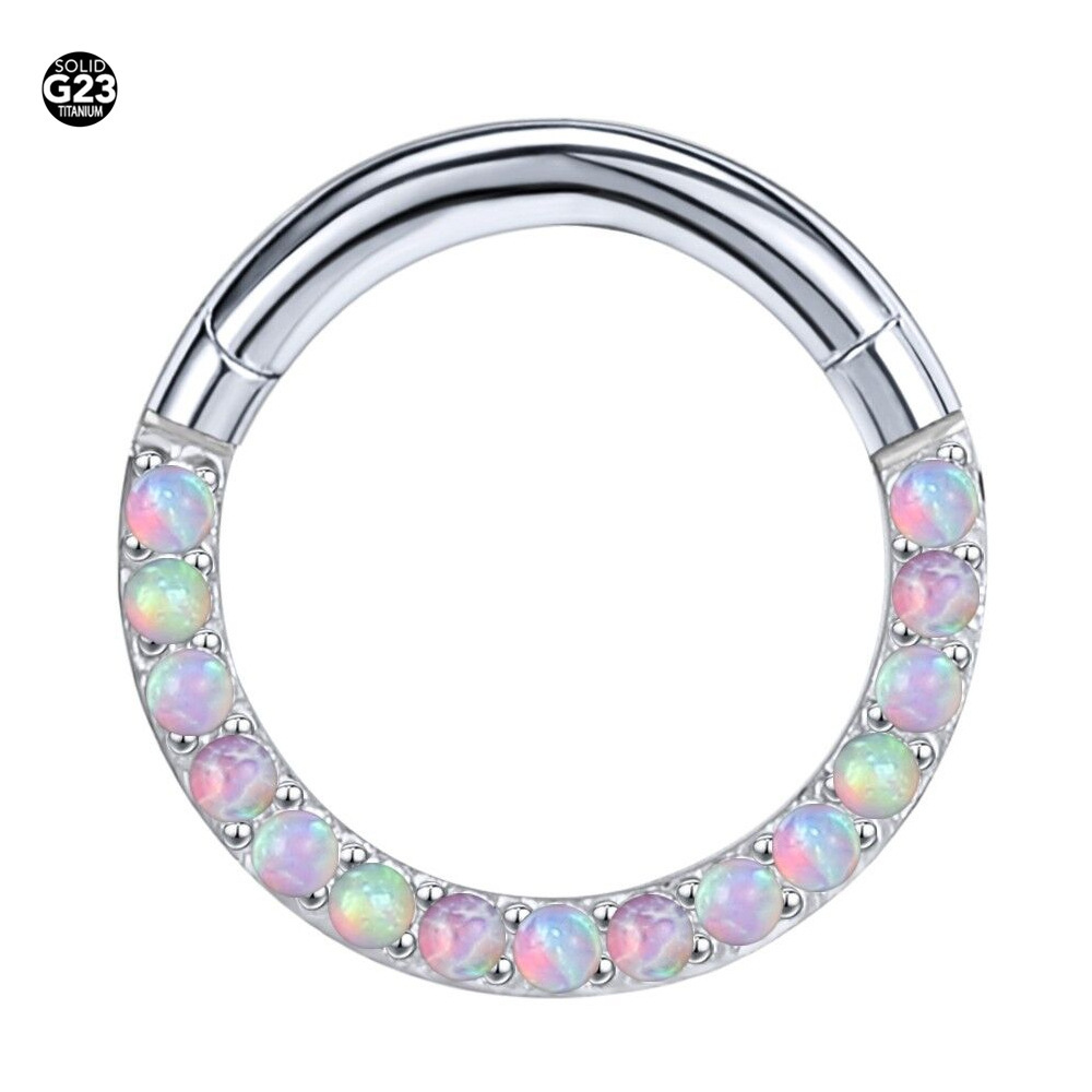 ASTM F136 Titanium Opal Unique Labret Stud | 8/10mm - Image 2