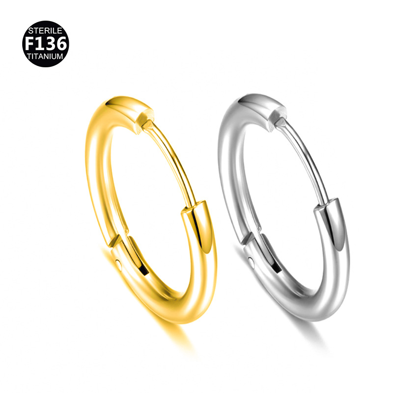 ASTM F136 Titanium 16G Minimalist Earring | 8-12mm - Image 5