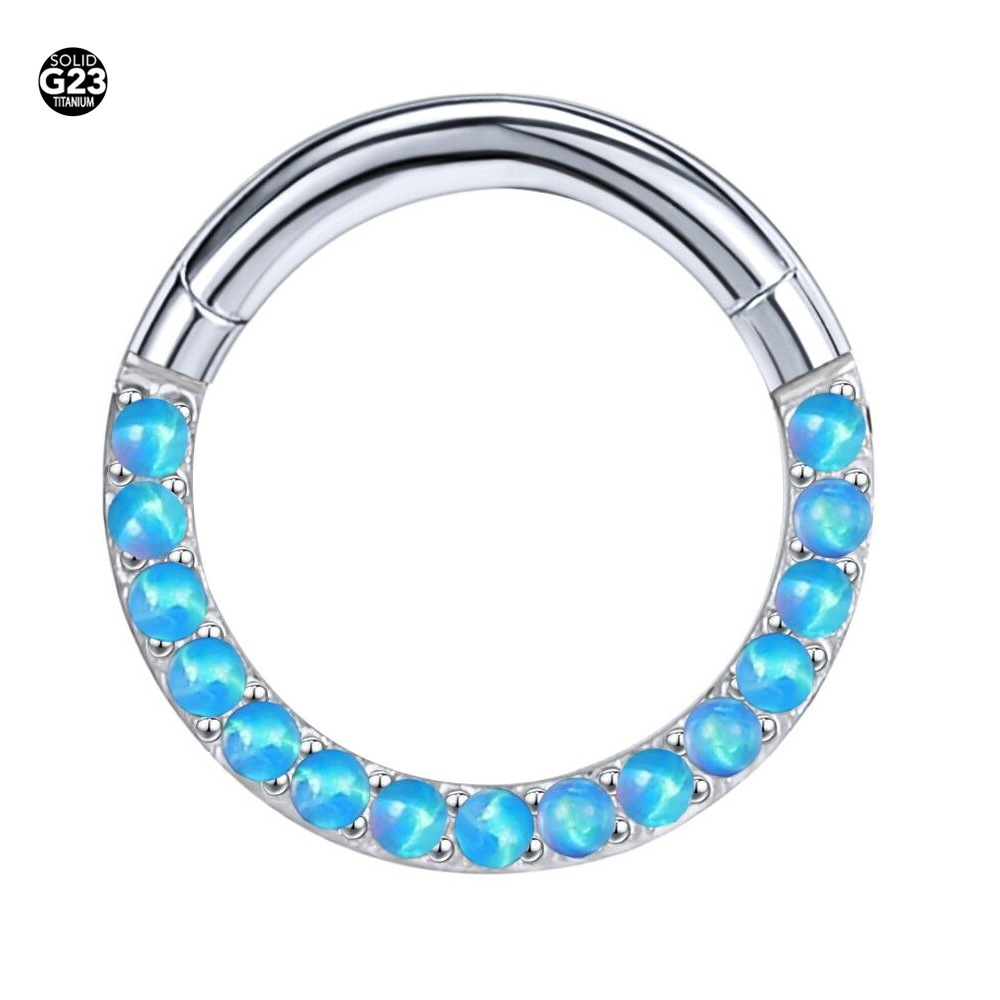 ASTM F136 Titanium Opal Unique Labret Stud | 8/10mm - Image 3