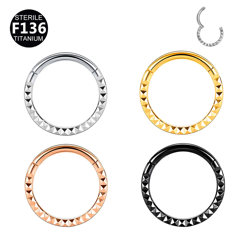 ASTM F136 Titanium Flower Unique Nose Ring | 6/8/10/12mm - Image 9