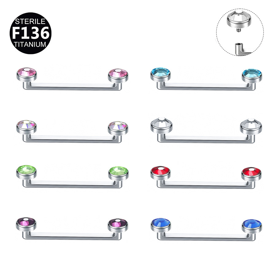 ASTM F136 Titanium CZ Internally Threaded Base Dermal Anchor | 10-20mm