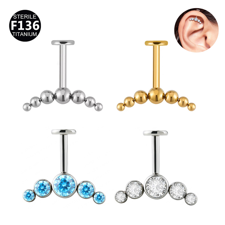 G23 Titanium Ball Labret Stud