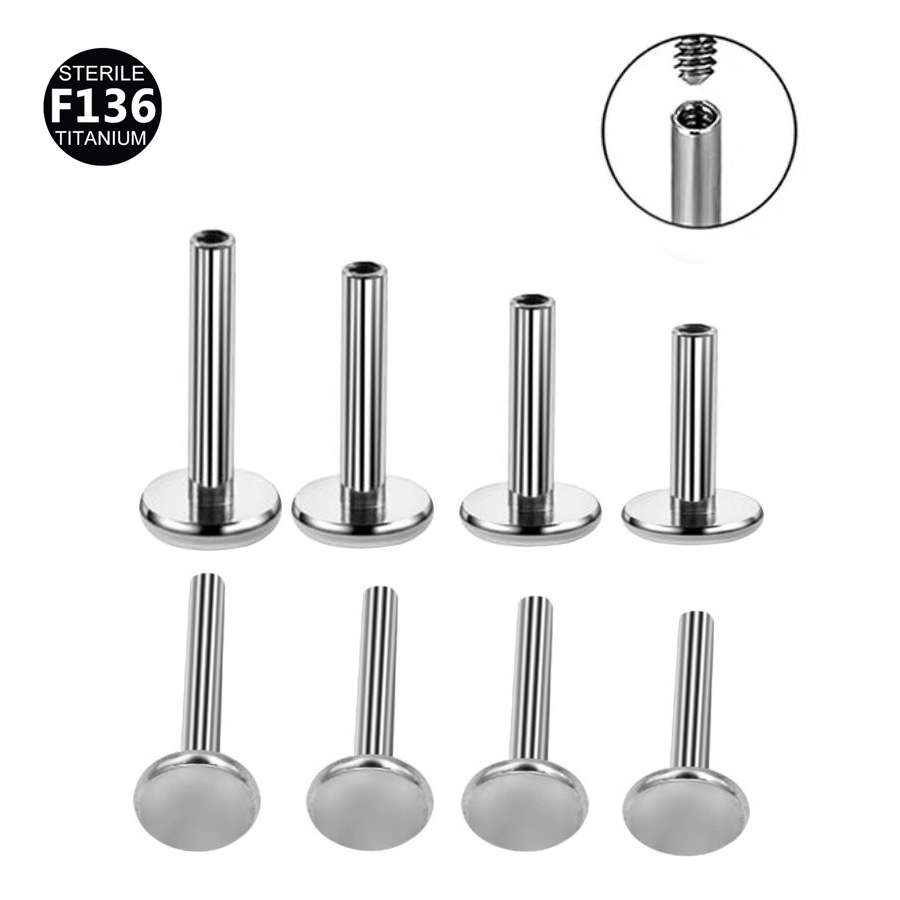 ASTM F136 Titanium 14G Base Replacement Part | 6mm