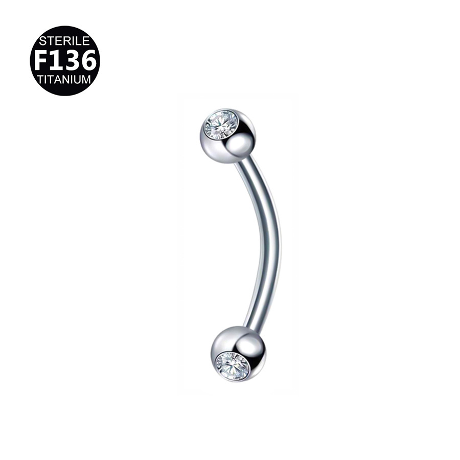 ASTM F136 Titanium 16G Opal Ball Internally Threaded Navel Ring | 2mm - Image 4