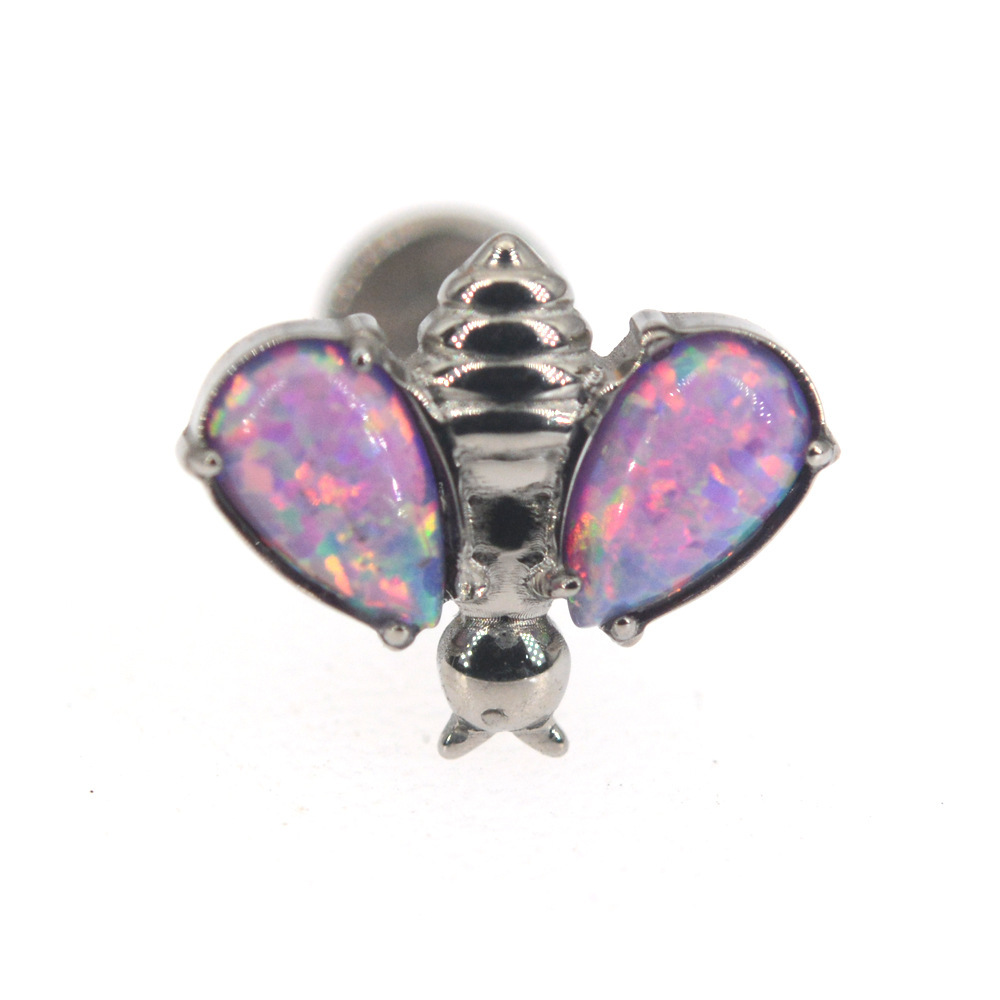 G23 Titanium Opal Labret Stud - Image 4