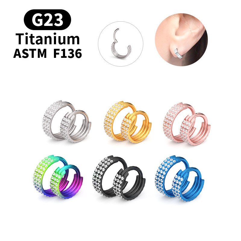G23 Titanium CZ Labret Stud - Image 4
