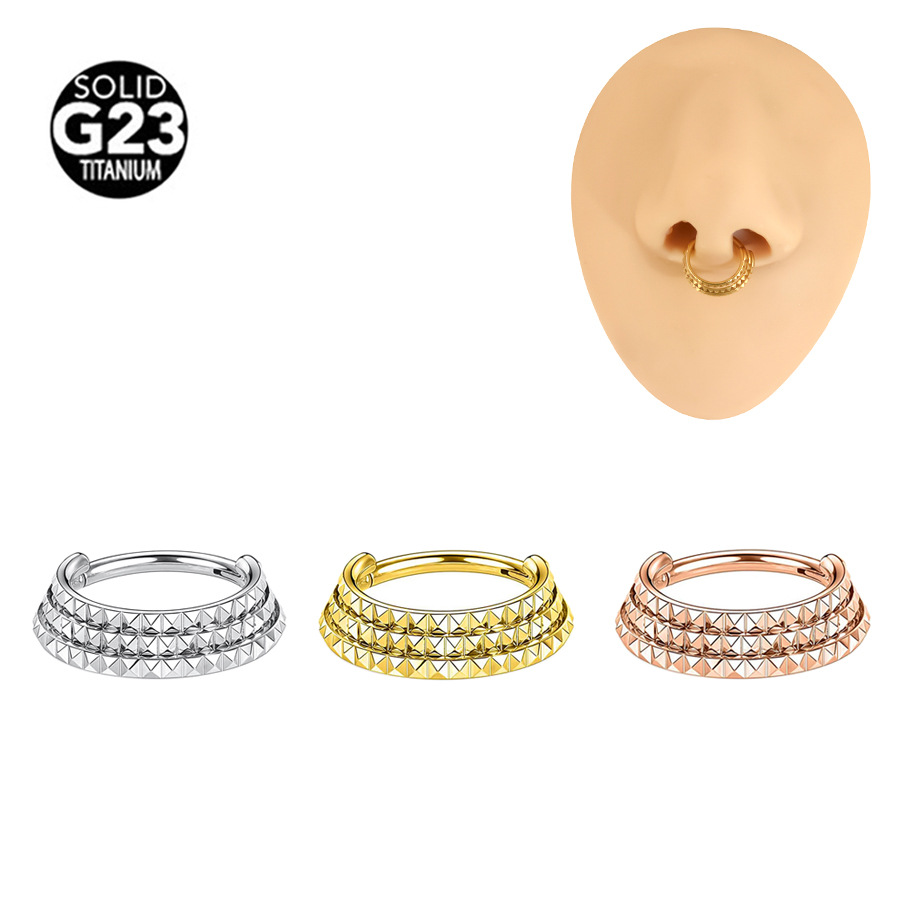 G23 Titanium CZ Minimalist Nose Ring