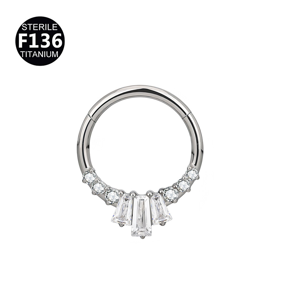 ASTM F136 Titanium Flower Minimalist Nose Ring | 8/10mm - Image 3