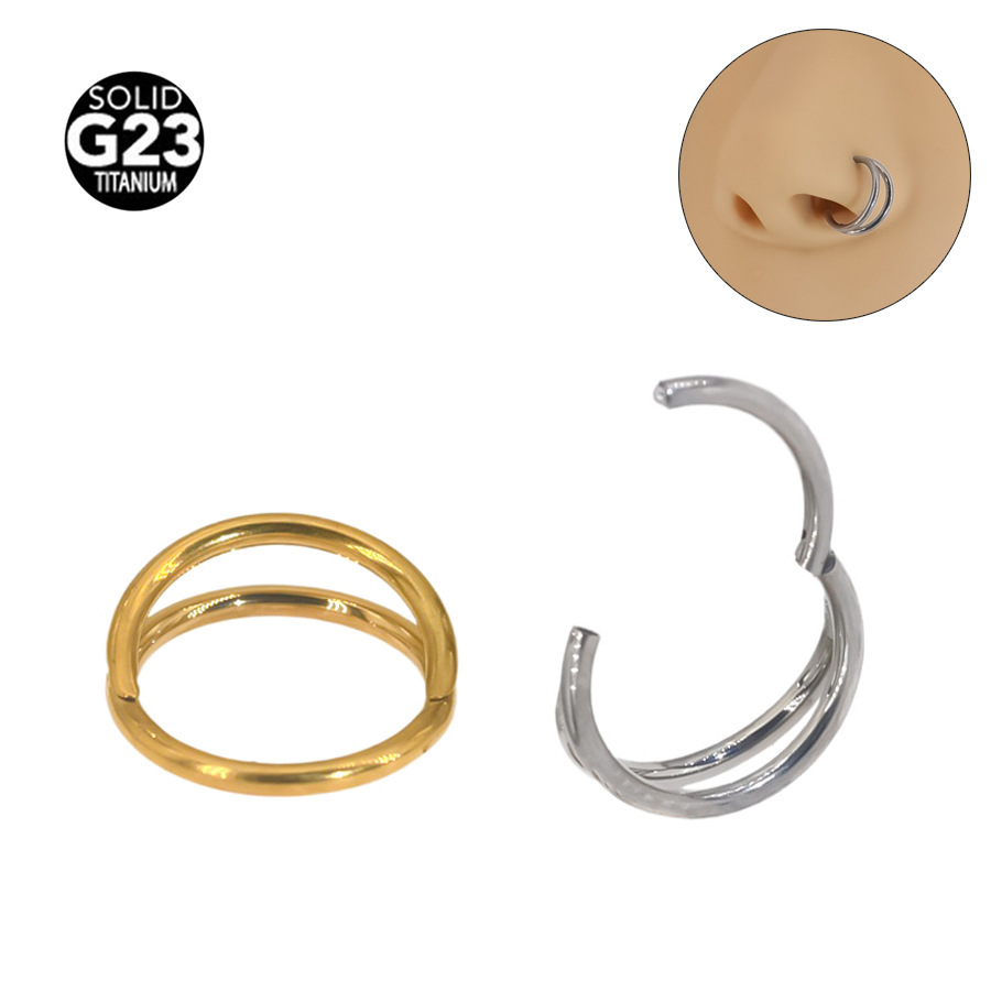 ASTM F136 Titanium Punk Nose Ring | 8-12mm - Image 5