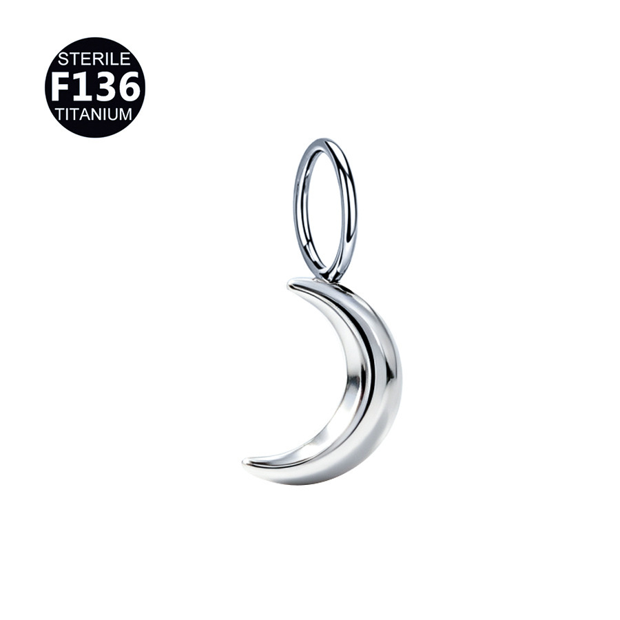 ASTM F136 Titanium Heart Star Earring - Image 8