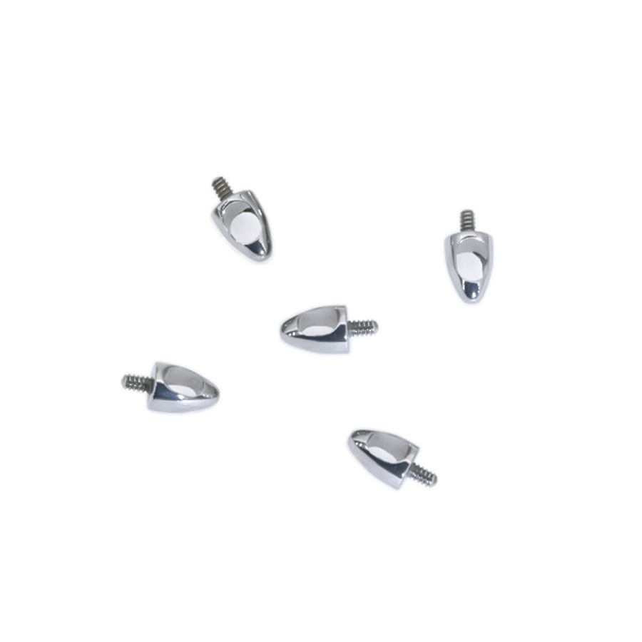 G23 Titanium 16G Spike Internally Threaded Labret Stud