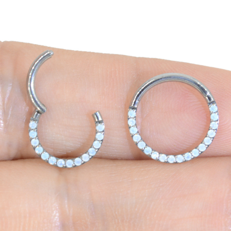 ASTM F136 Titanium Opal Unique Labret Stud | 8/10mm - Image 5